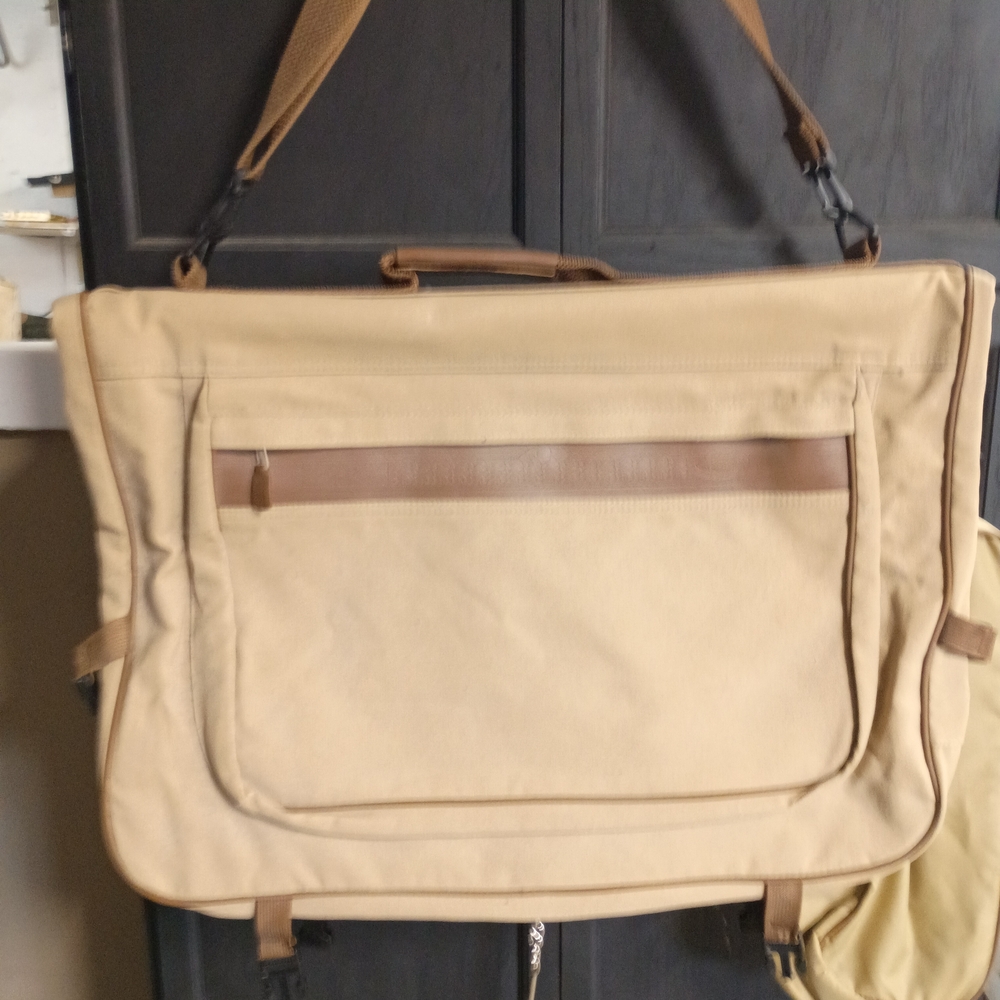 Ford Beige and Brown Travel Bag
